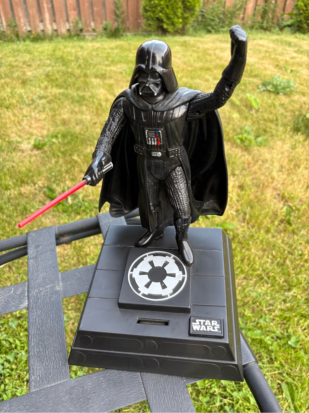 Star Wars Darth Vader Piggy Bank with Red Lightsaber vintage 1996